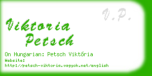 viktoria petsch business card